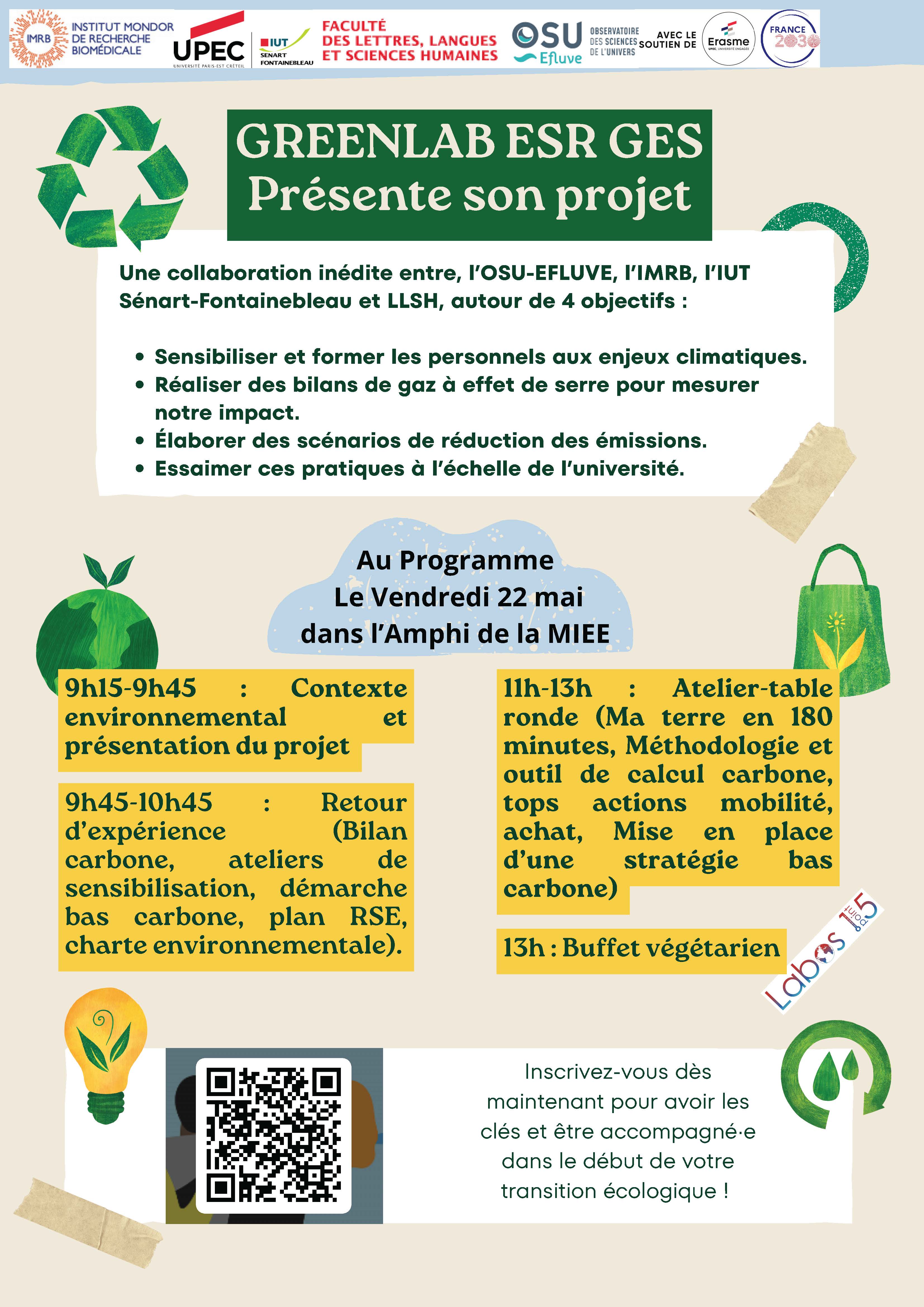 Greenlab ESR GES - Programme 22 mai