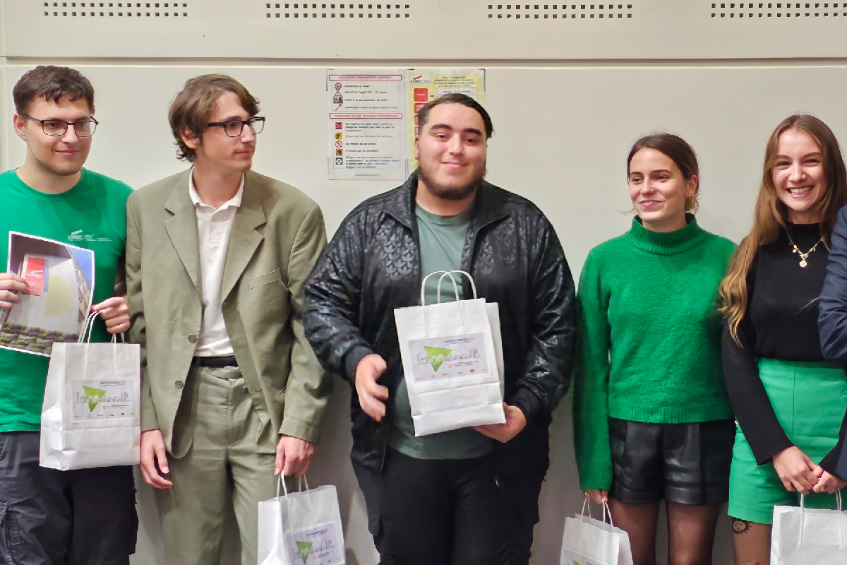 Félicitations à l'équipe Green Wall, lauréate du 1er prix !