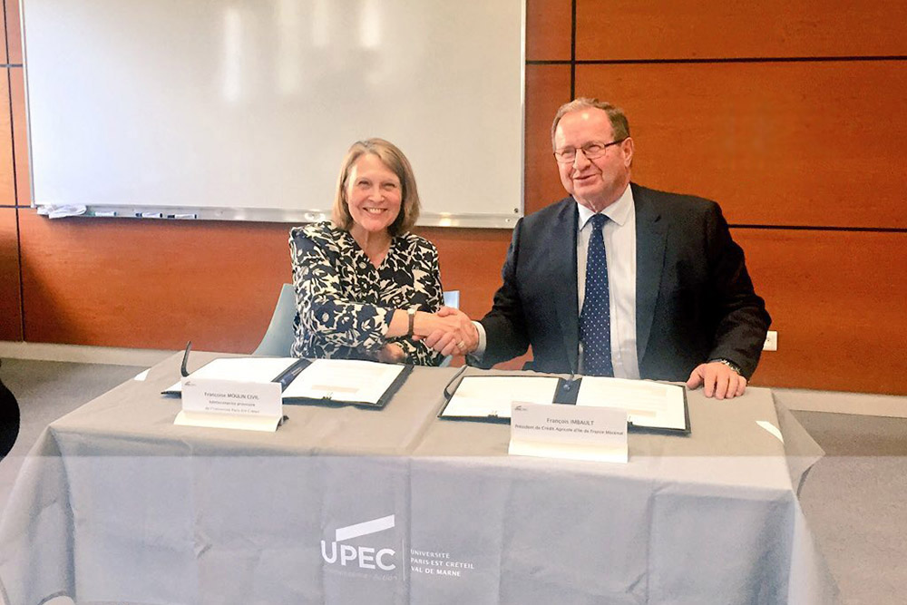 Signature d’une convention de mécénat entre l’UPEC et le Crédit Agricole Ile-de-France