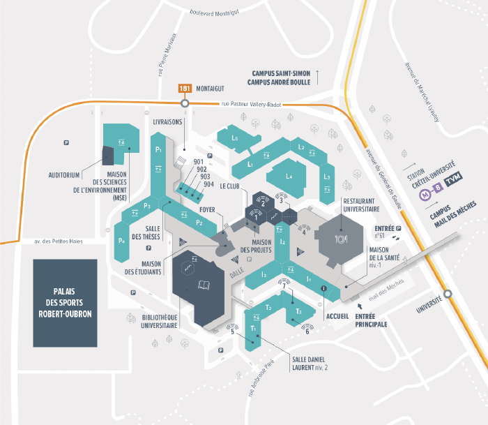 Palais des sports - plan